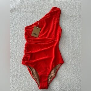 OAS Season Jagger Bathing Suit Women’s One Piece Red Size Small NEW WITH TAGS